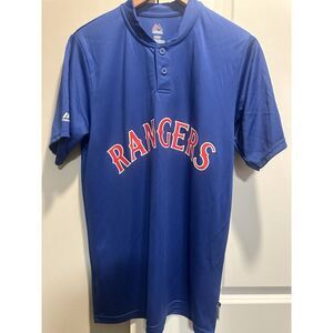 Texas‎ Rangers Majestic Baseball Jersey Tee Small